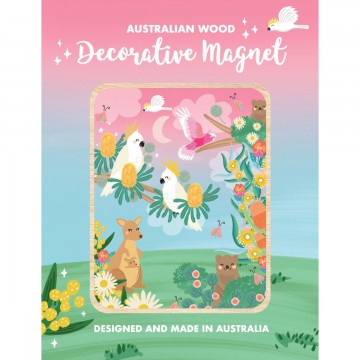 Wooden Magnet | Garden